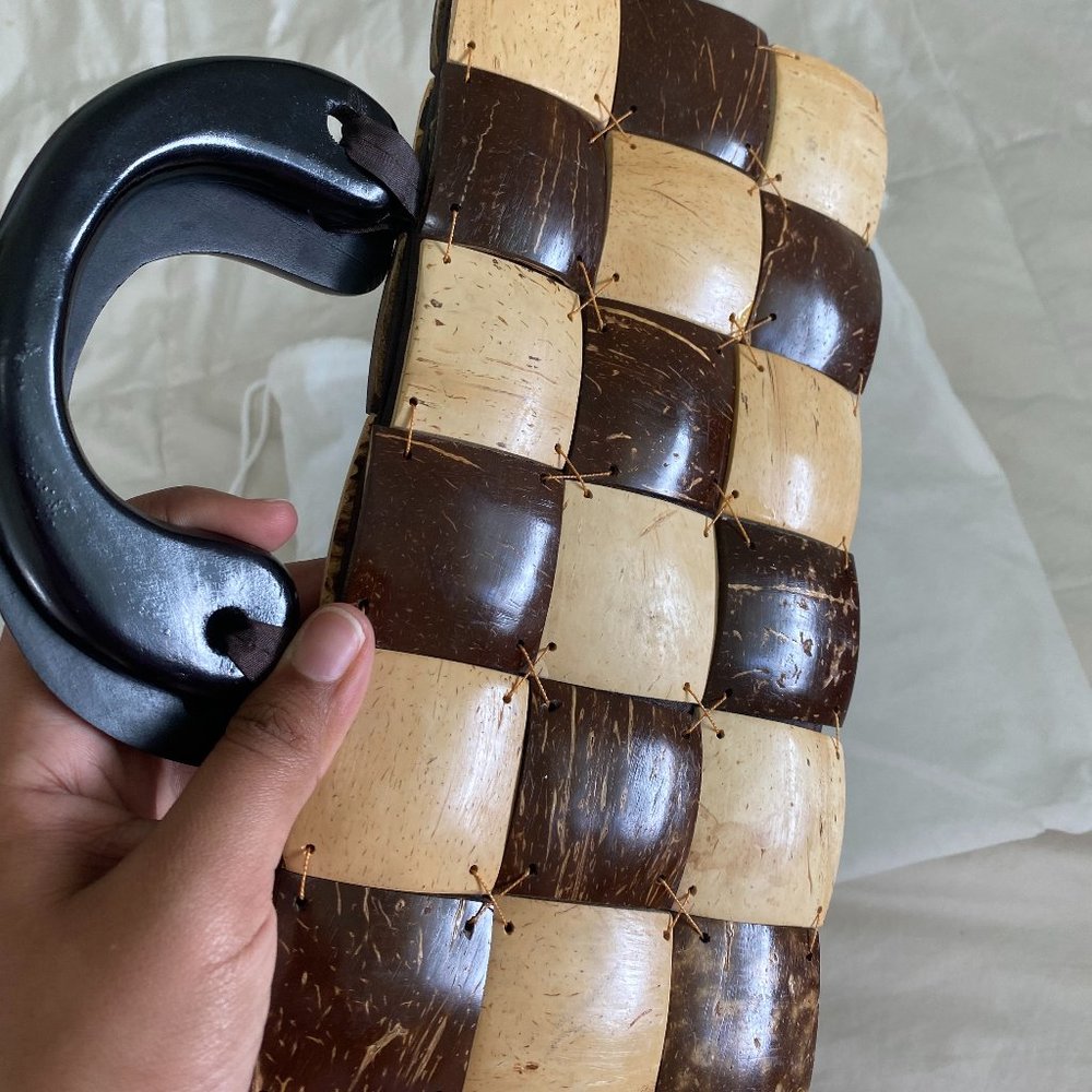 SOLD YOA Shell Clutch Handmade Bag